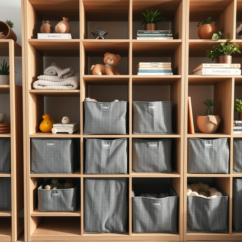 storage cubes in action