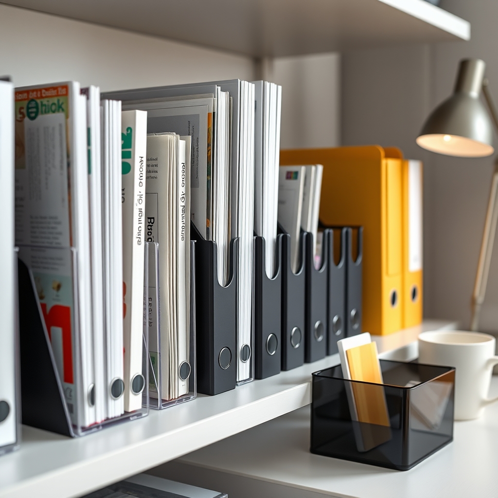 magazine rack in action