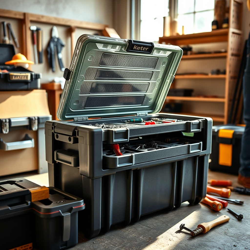 tool organizer in action
