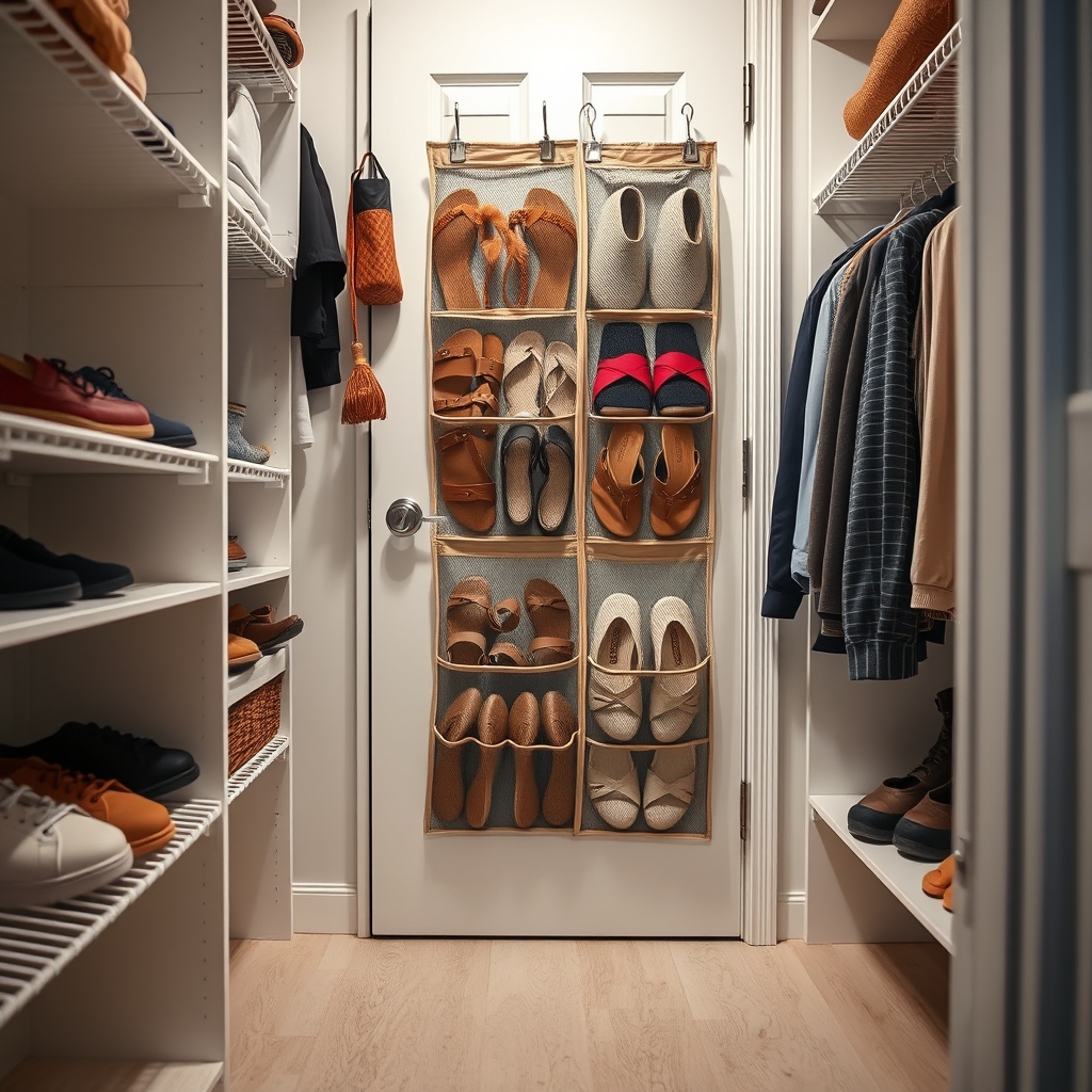 shoe organizer in action