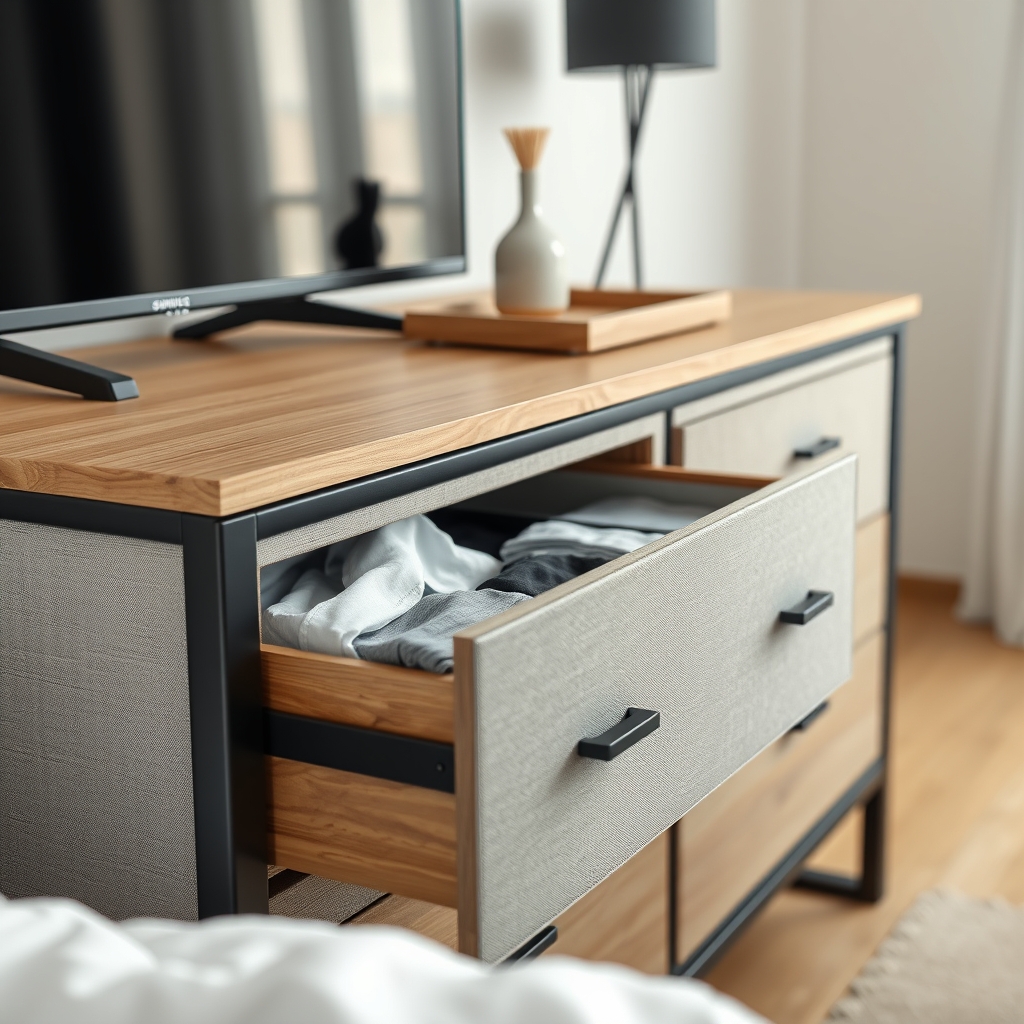 bedroom dresser in action