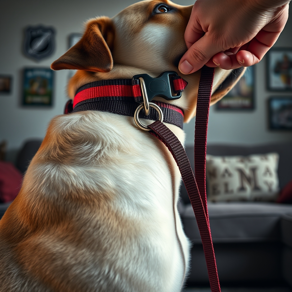 NHL Pet Collar Review — Show Team Spirit with Your Dog 2026 2 hockey collar in action