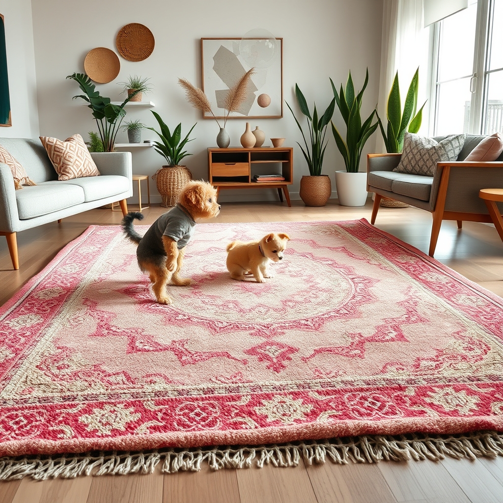 Boho Area Rug Review 2026 — Best for Living Room Decor 2 boho rug in action