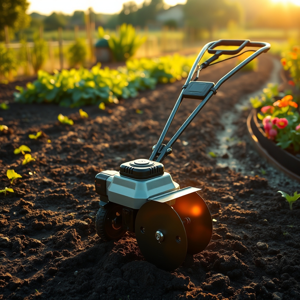 electric tiller product view