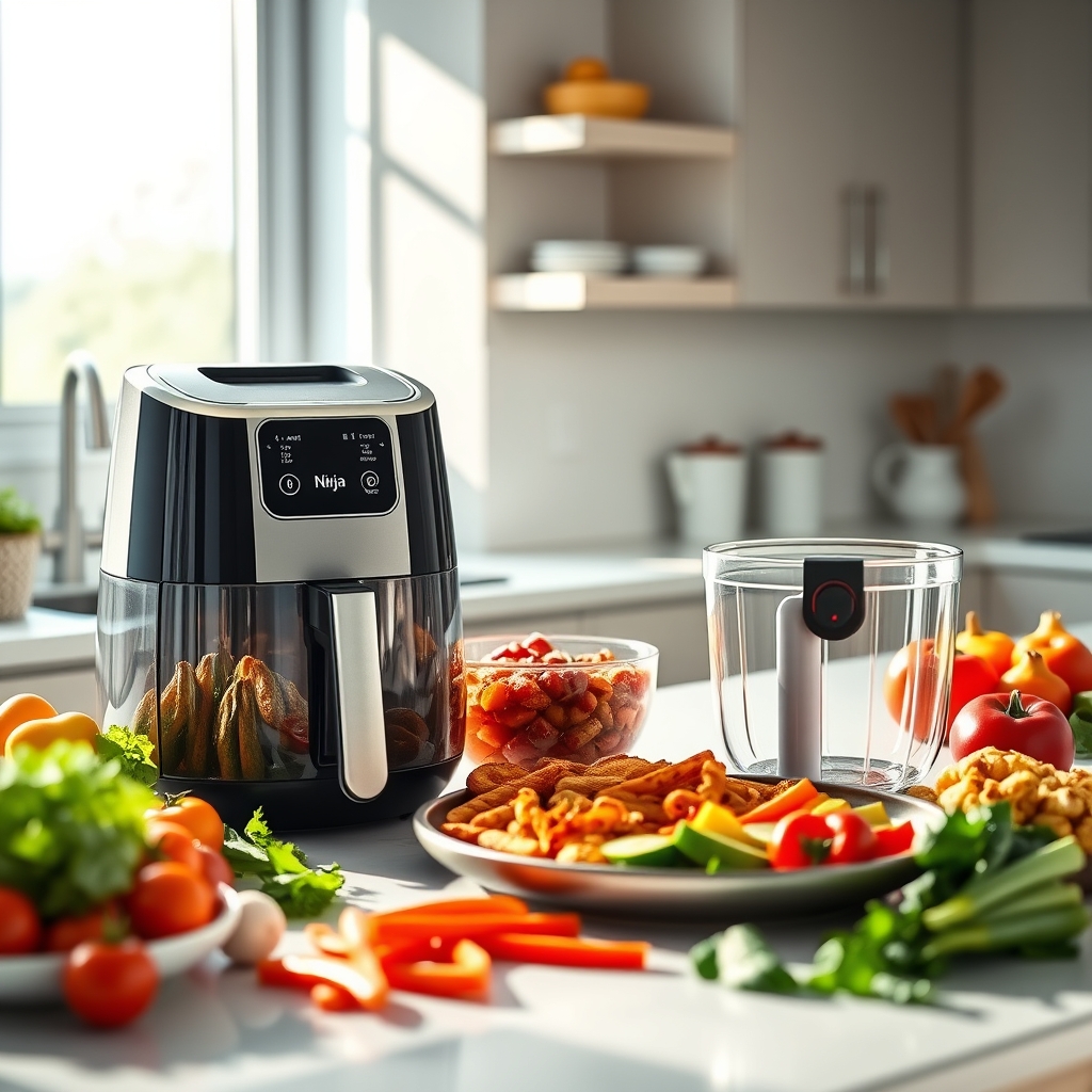 glass airfryer product view