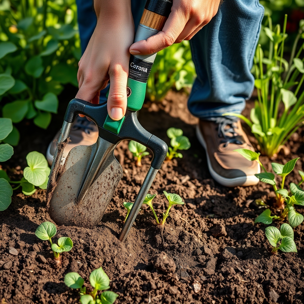 Best Garden Hoe & Cultivator for Weeding — 2026 Review 2 garden hoe in action