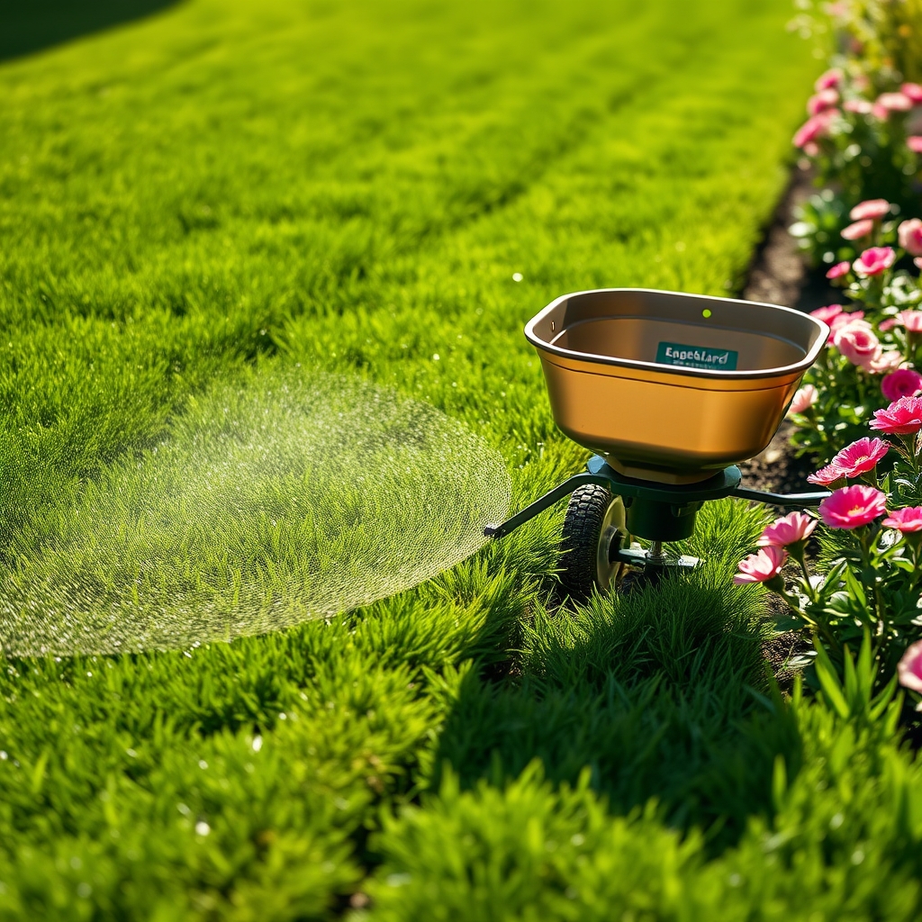 Broadcast Spreader Review 2026 — Best for Lawn Fertilizing 2 broadcast spreader in action