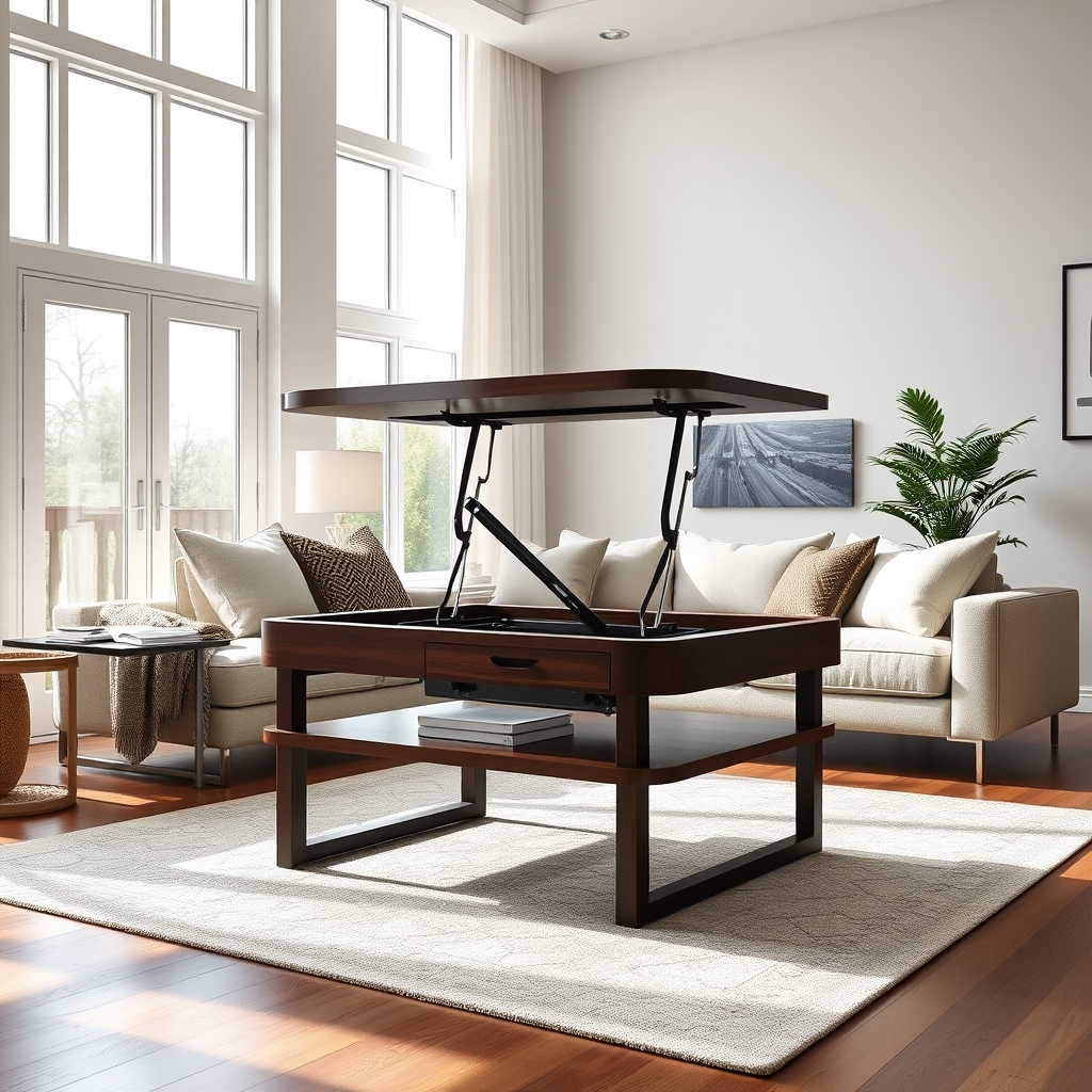 Lift Top Coffee Table Review 2026 — Best for Small Spaces 1 lift table product view