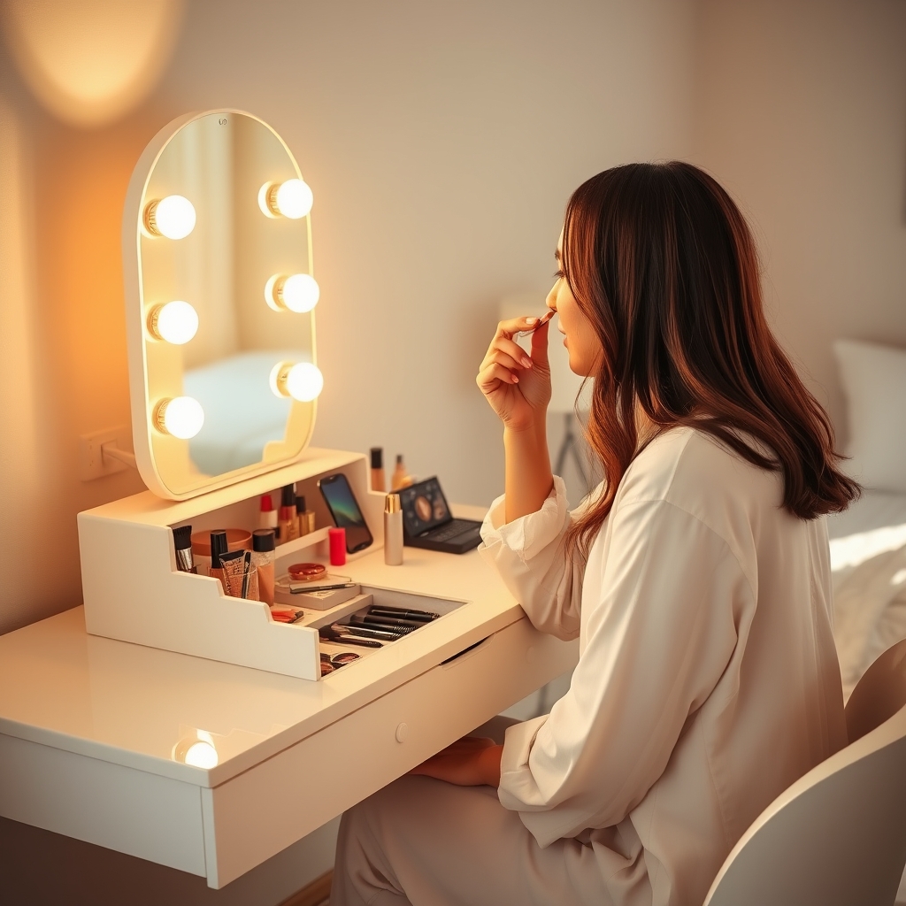 Vanity Desk Review 2026 — Best Makeup & Beauty Setup 2 vanity desk in action