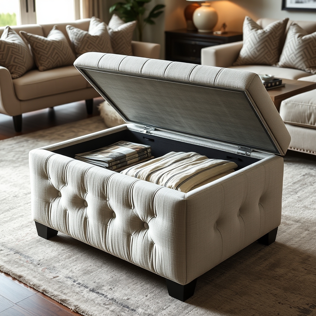 Storage Ottoman: 7 Ultimate Secrets For Amazing Living Room Solutions 2026 2 storage ottoman in action