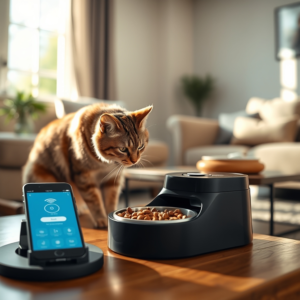 automatic feeder in action
