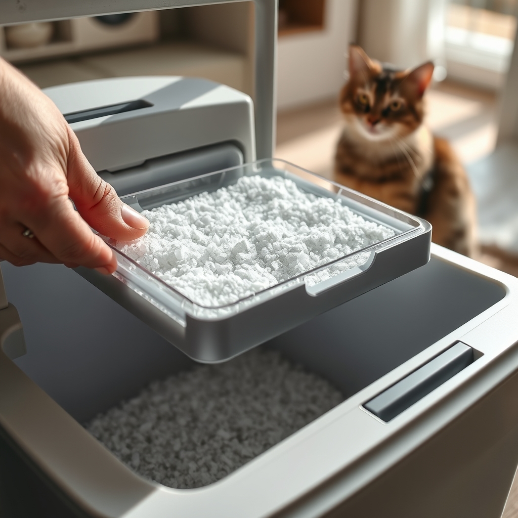 Crystal Cat Litter Review 2026 — Best Low-Dust Option 2 crystal litter in action
