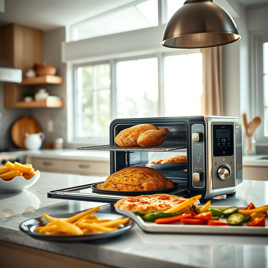 air fryer in action