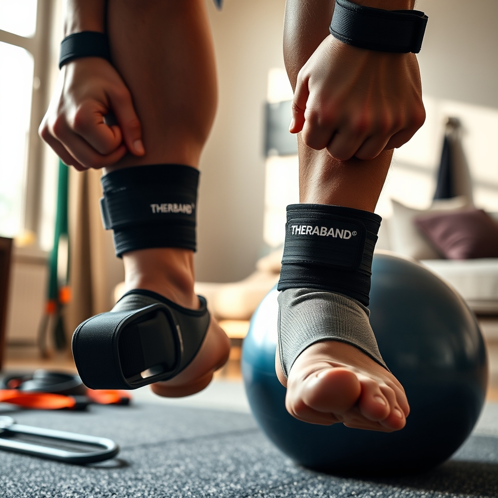 ankle weights in action