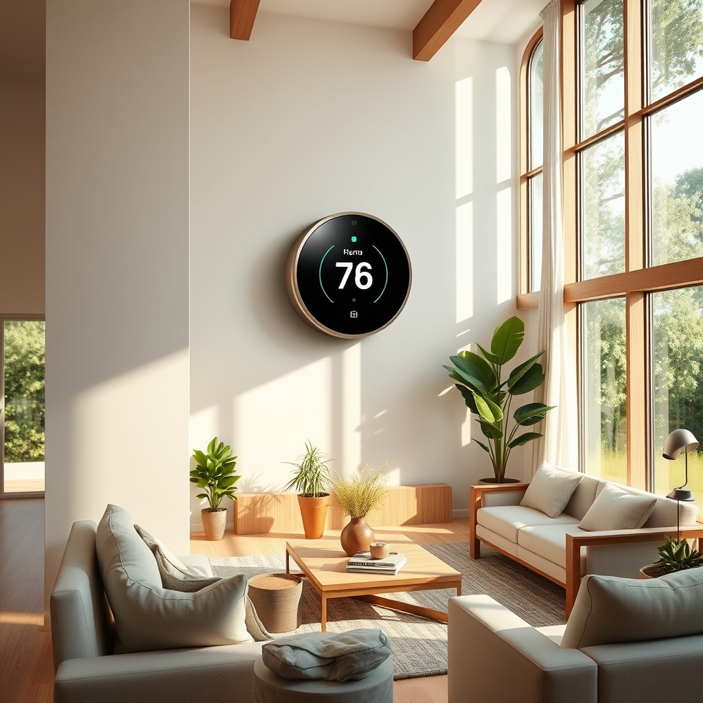 smart thermostat product view